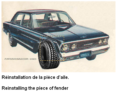 Projet dessin de Stock Car Rambler Ambassador 1963-5